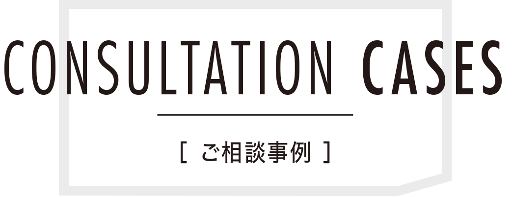 ご相談事例 Consultation Cases